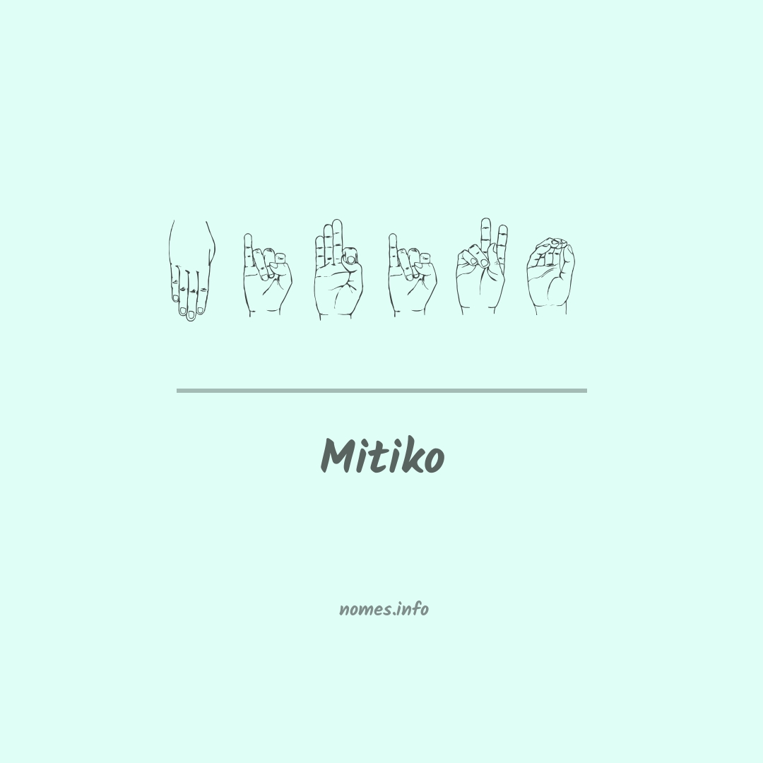 Mitiko em Libras