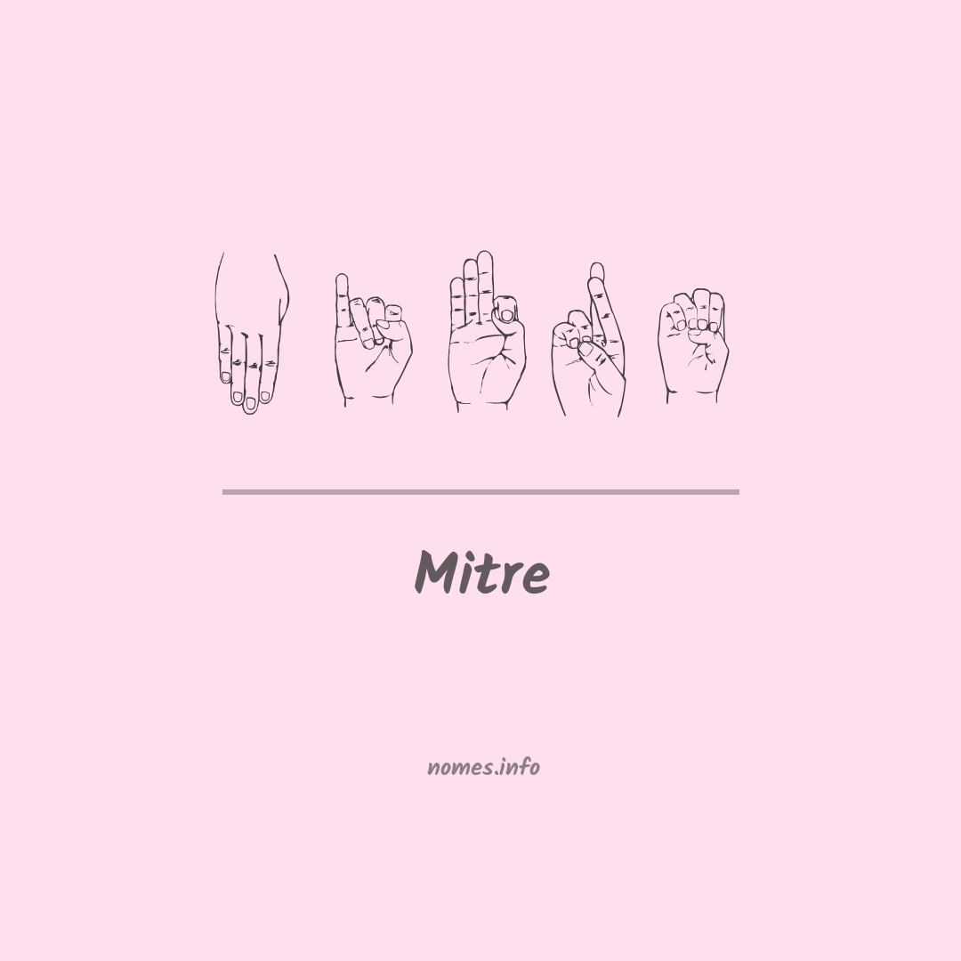 Mitre em Libras
