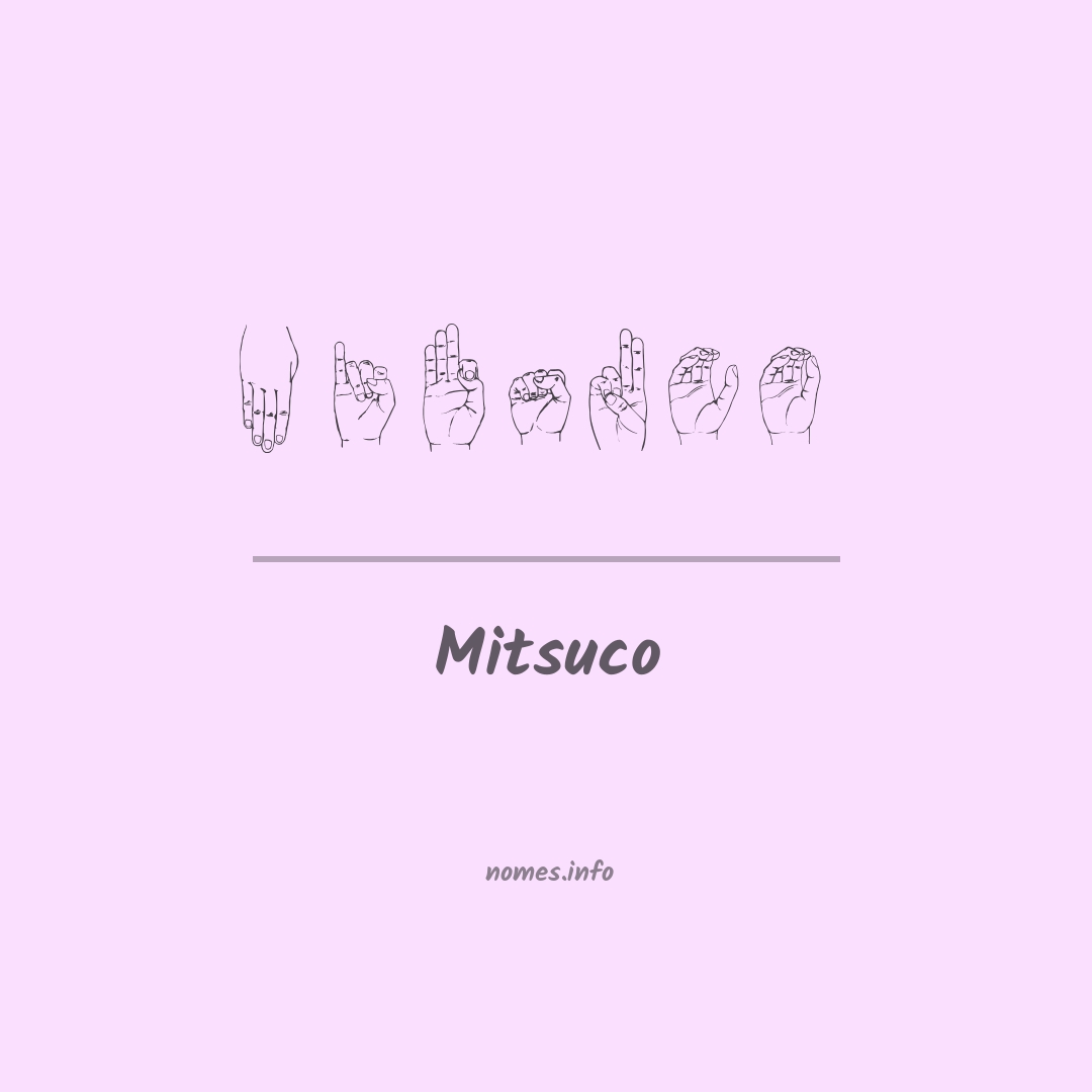 Mitsuco em Libras