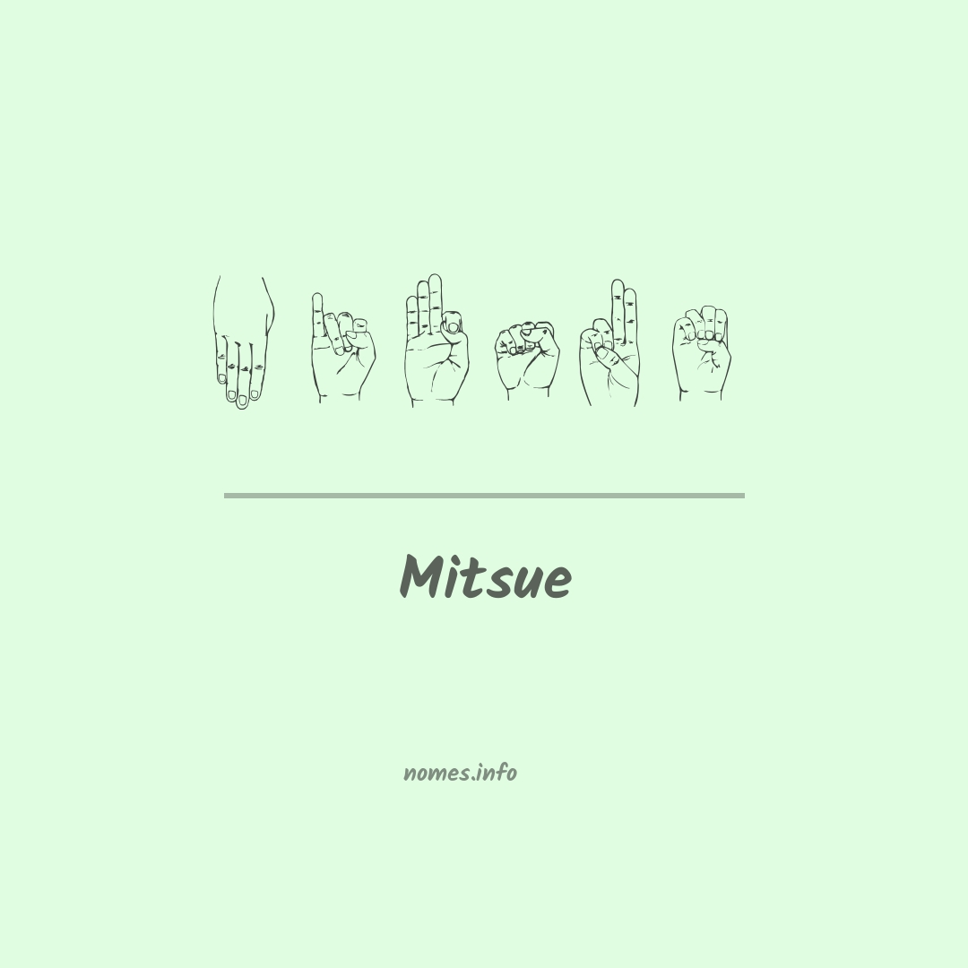 Mitsue em Libras