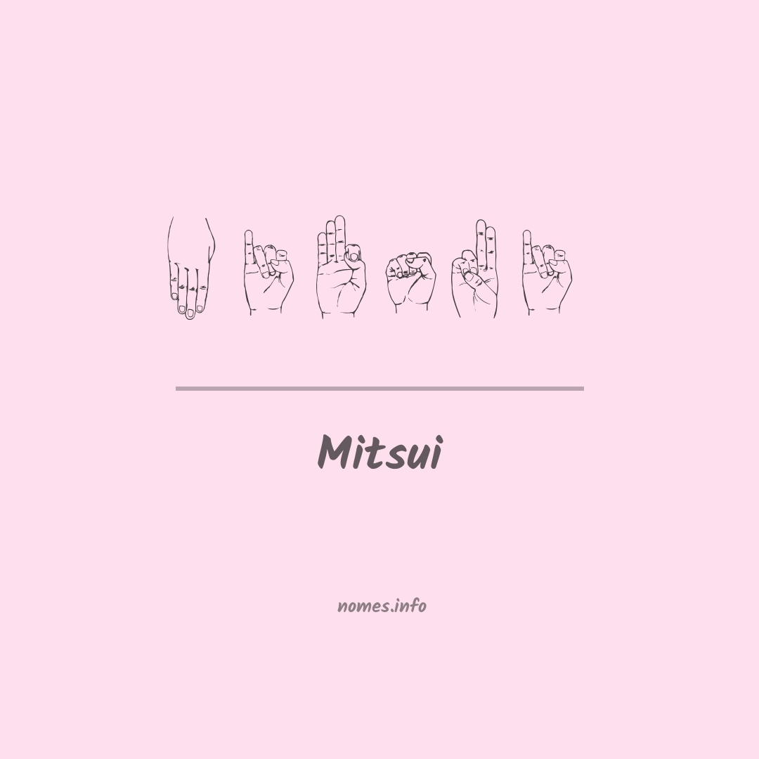 Mitsui em Libras