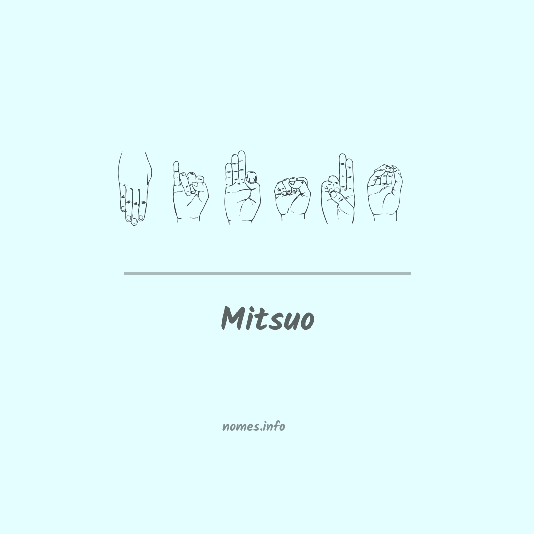 Mitsuo em Libras