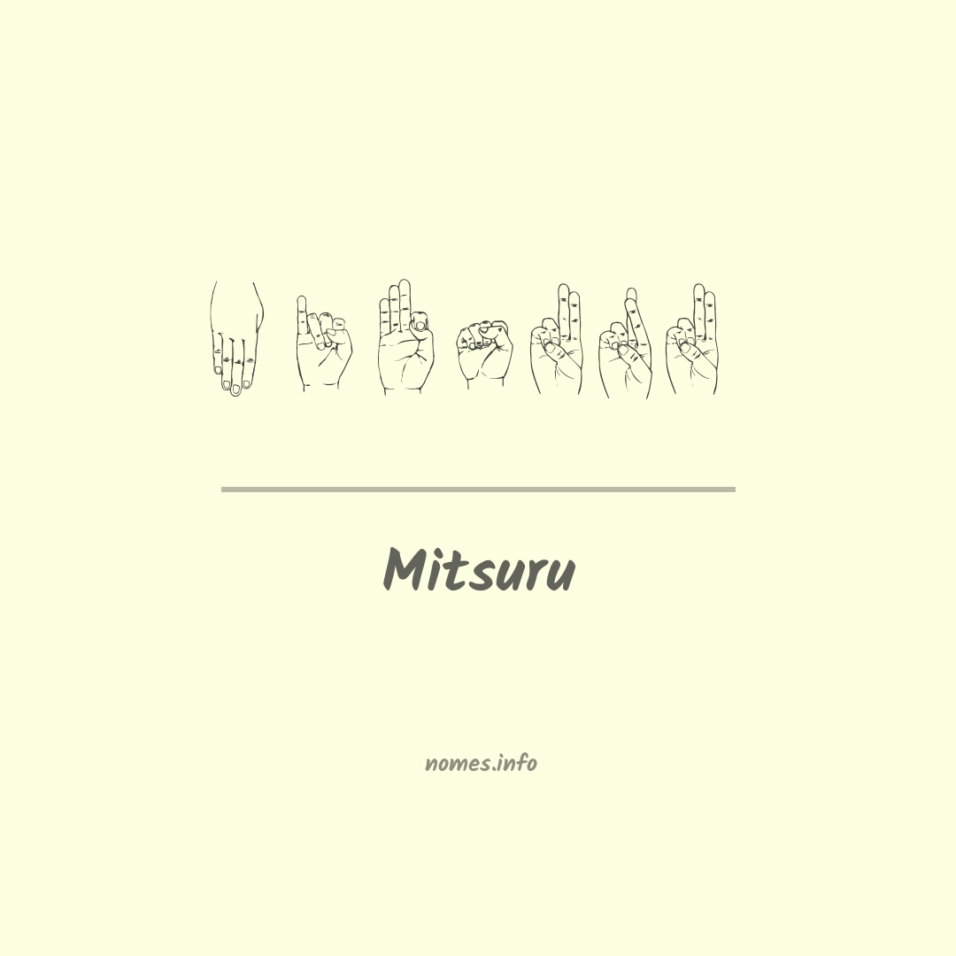 Mitsuru em Libras