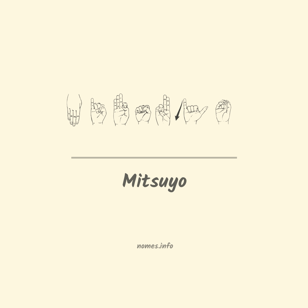 Mitsuyo em Libras