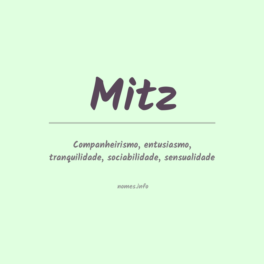 Significado do nome Mitz