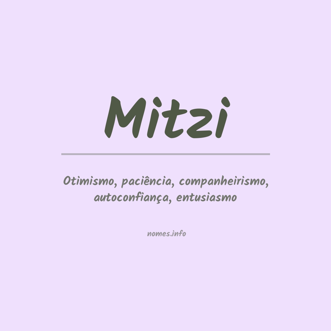Significado do nome Mitzi