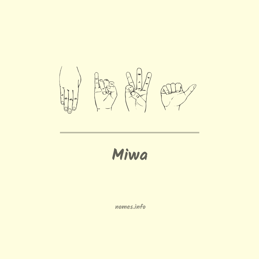 Miwa em Libras