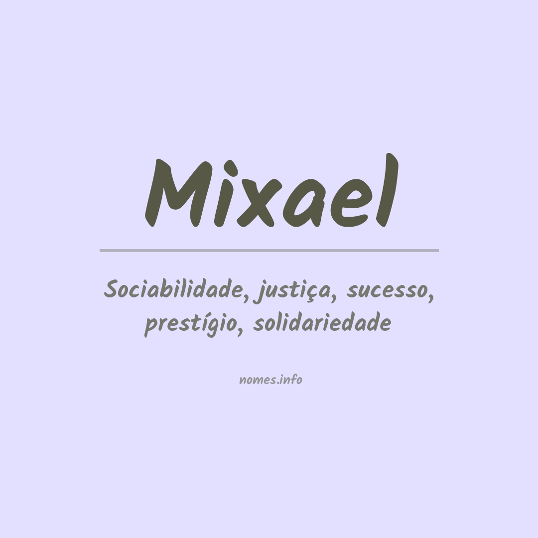Significado do nome Mixael