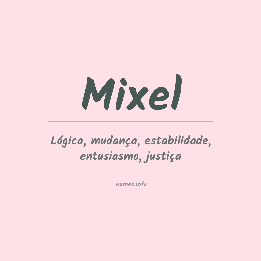 Significado do nome Mixel