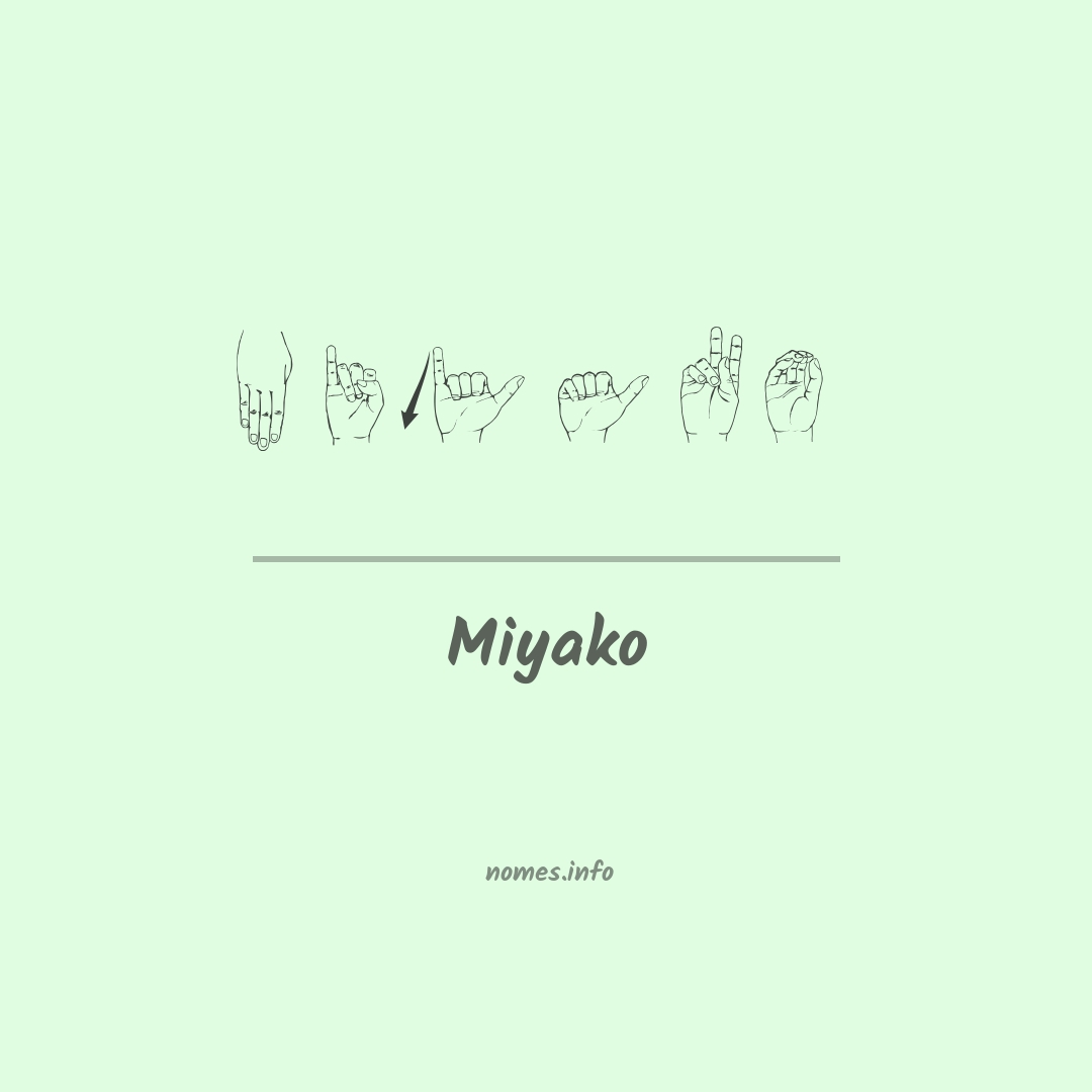 Miyako em Libras