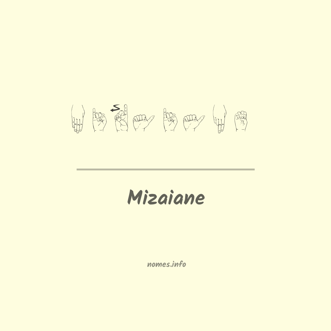 Mizaiane em Libras