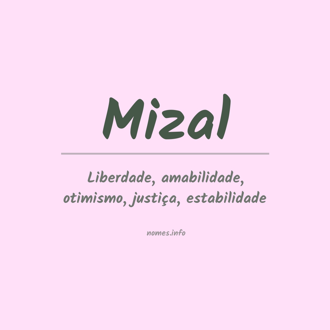 Significado do nome Mizal