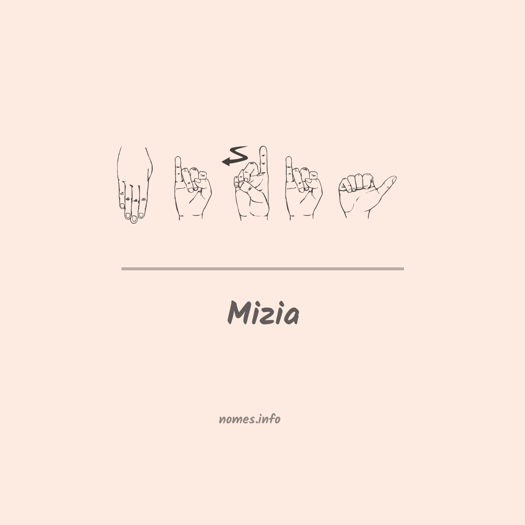 Mizia em Libras