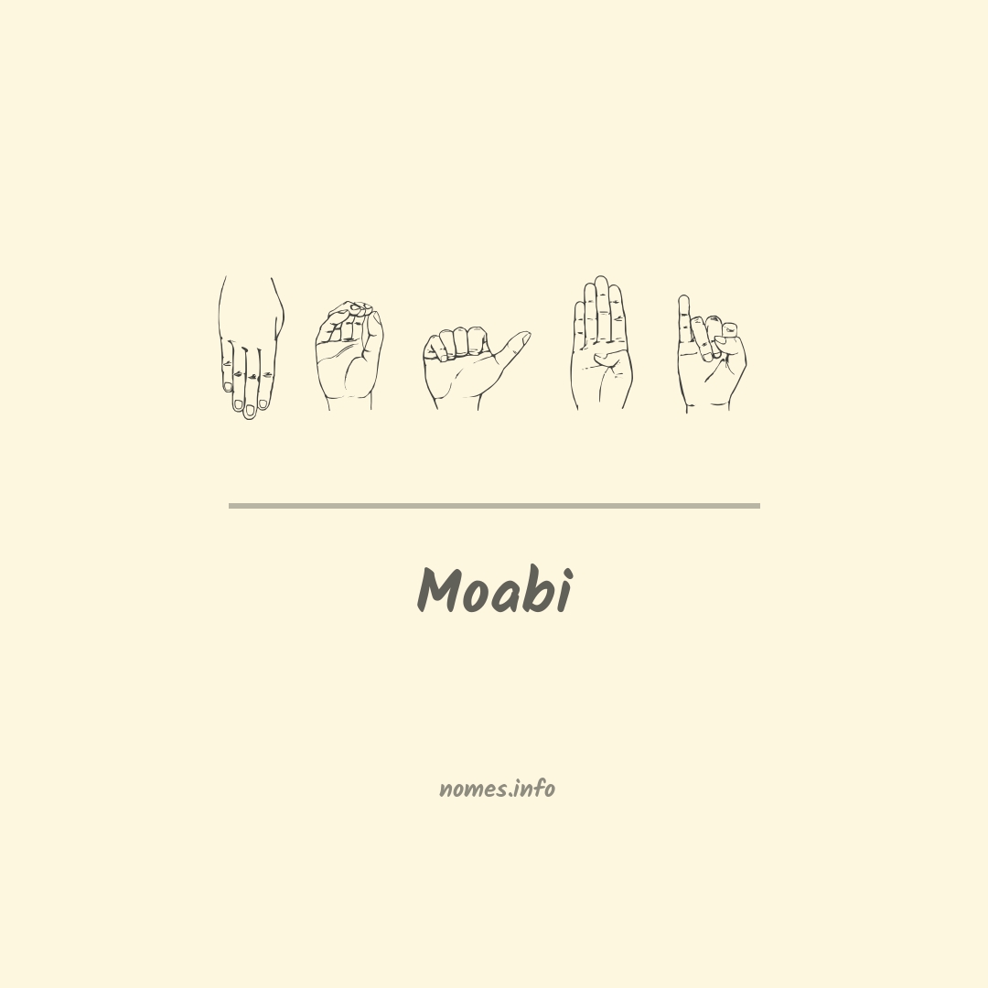 Moabi em Libras Moabi em Libras