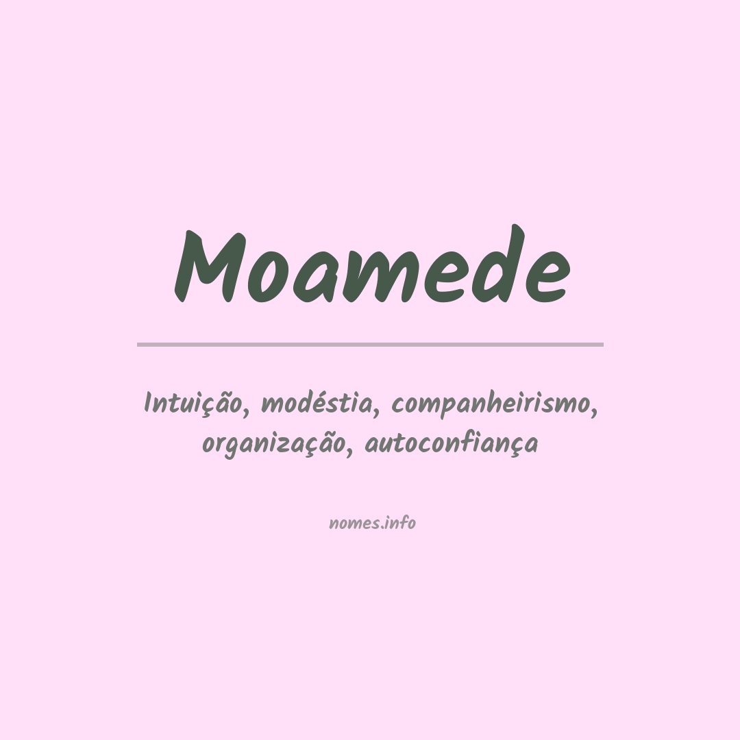 Significado do nome Moamede