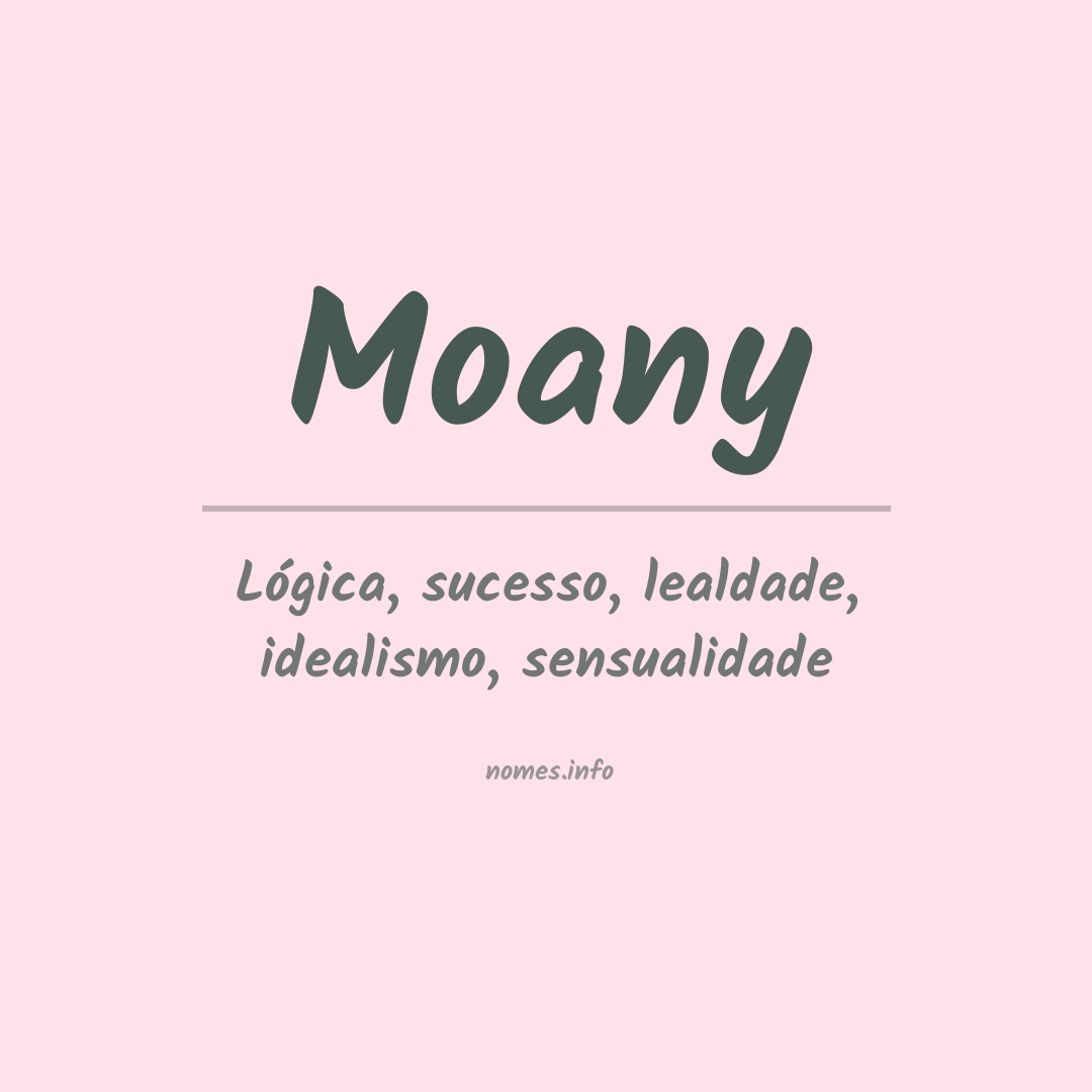 Significado do nome Moany