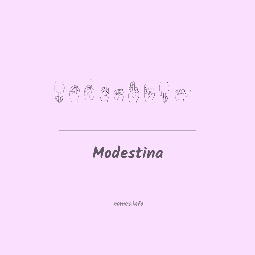 Modestina em Libras