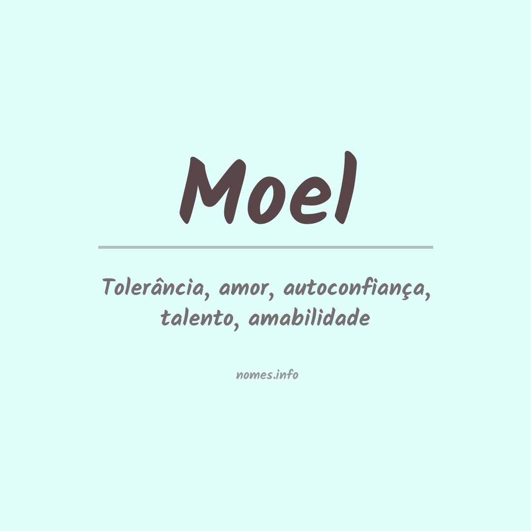 Significado do nome Moel