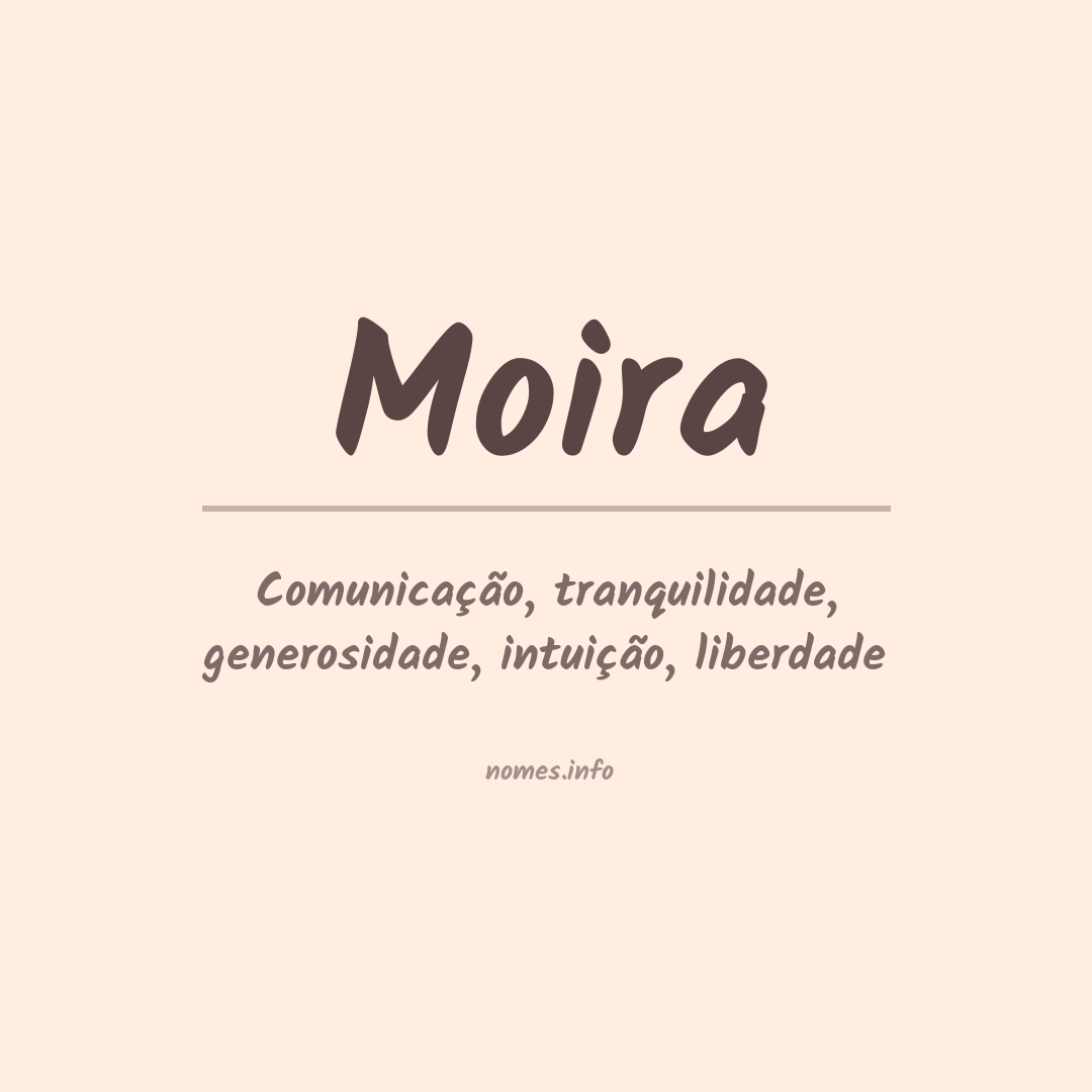 Significado do nome Moira