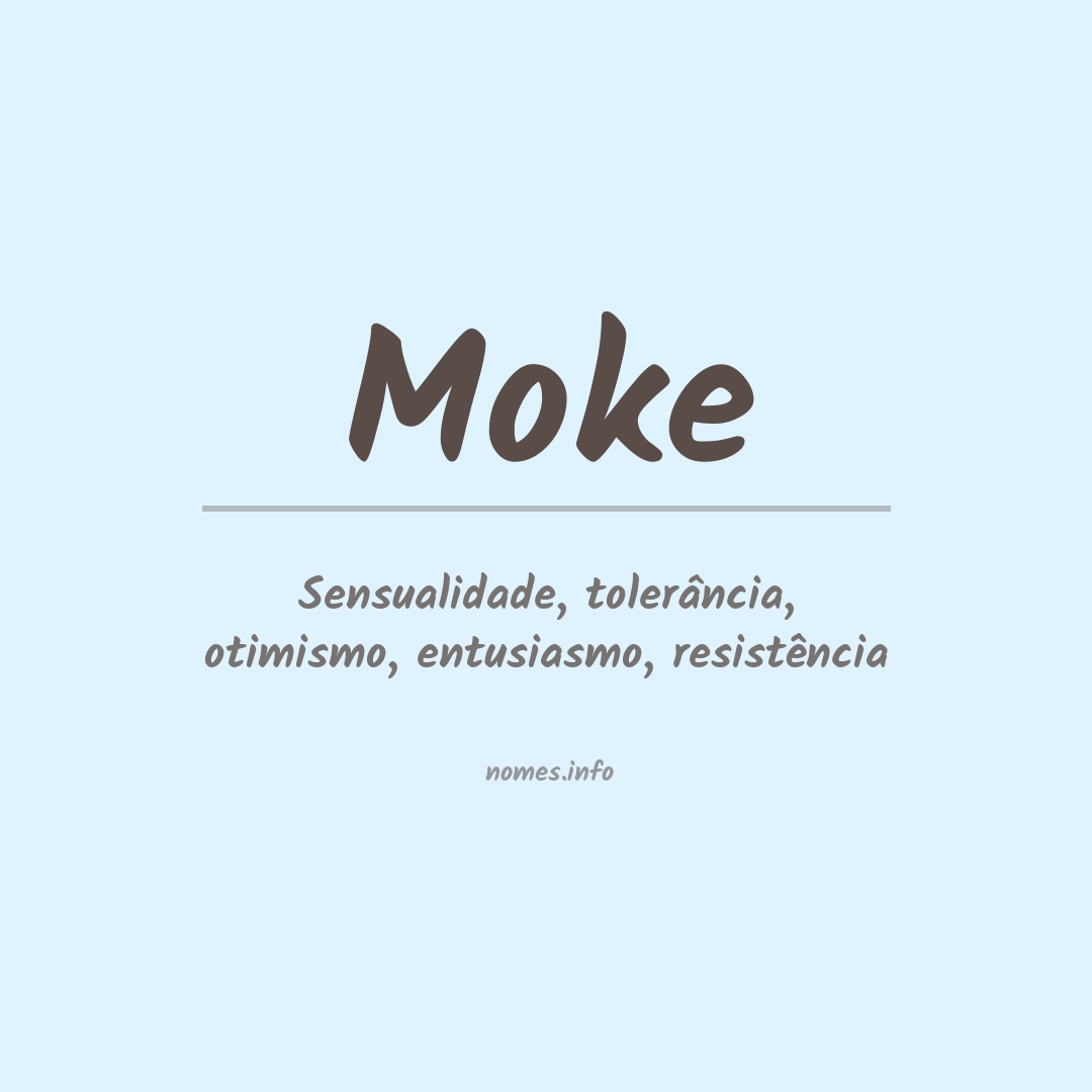 Significado do nome Moke