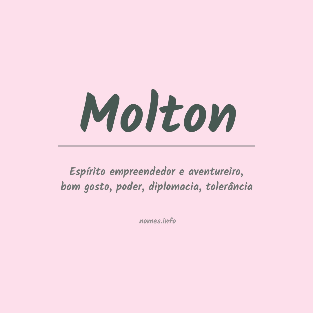 Significado do nome Molton