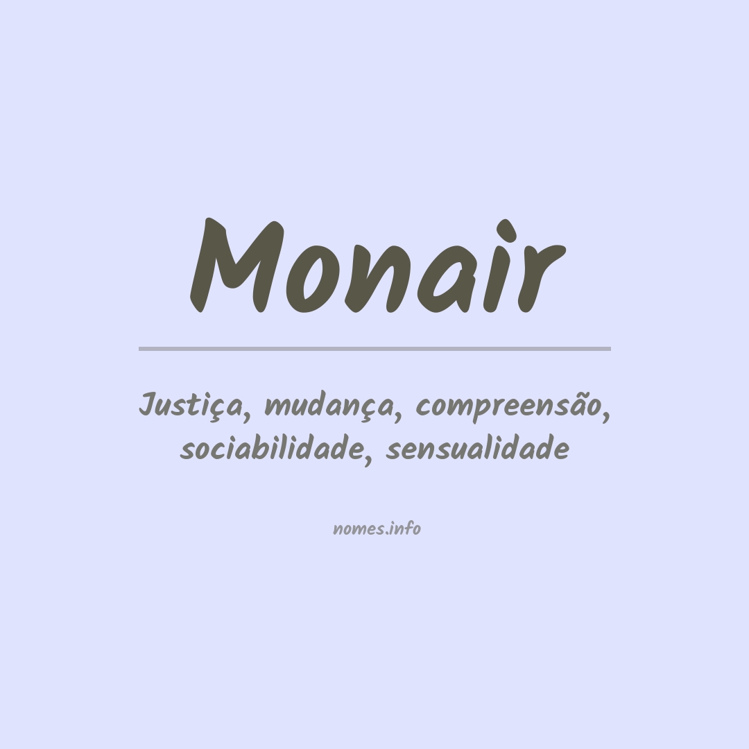 Significado do nome Monair