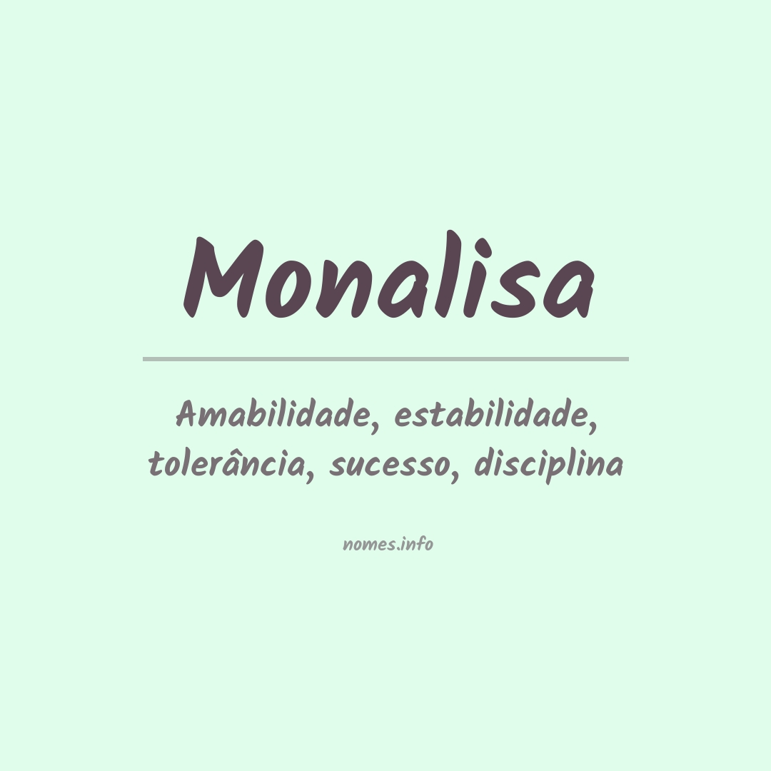 Significado do nome Monalize
