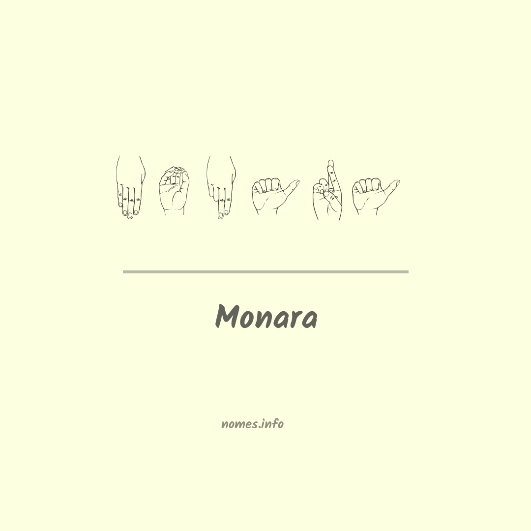 Monara em Libras