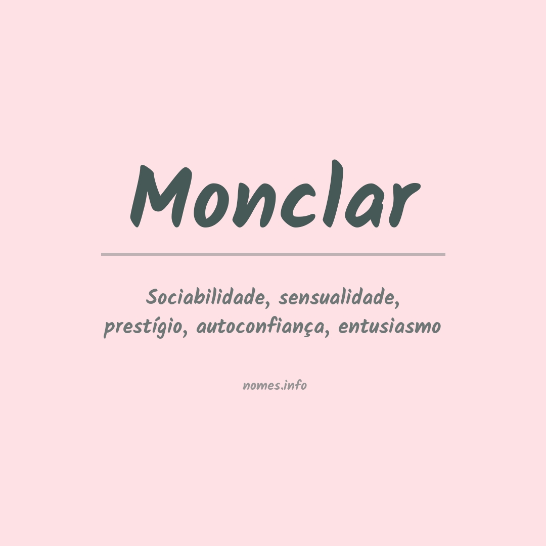 Significado do nome Monclar