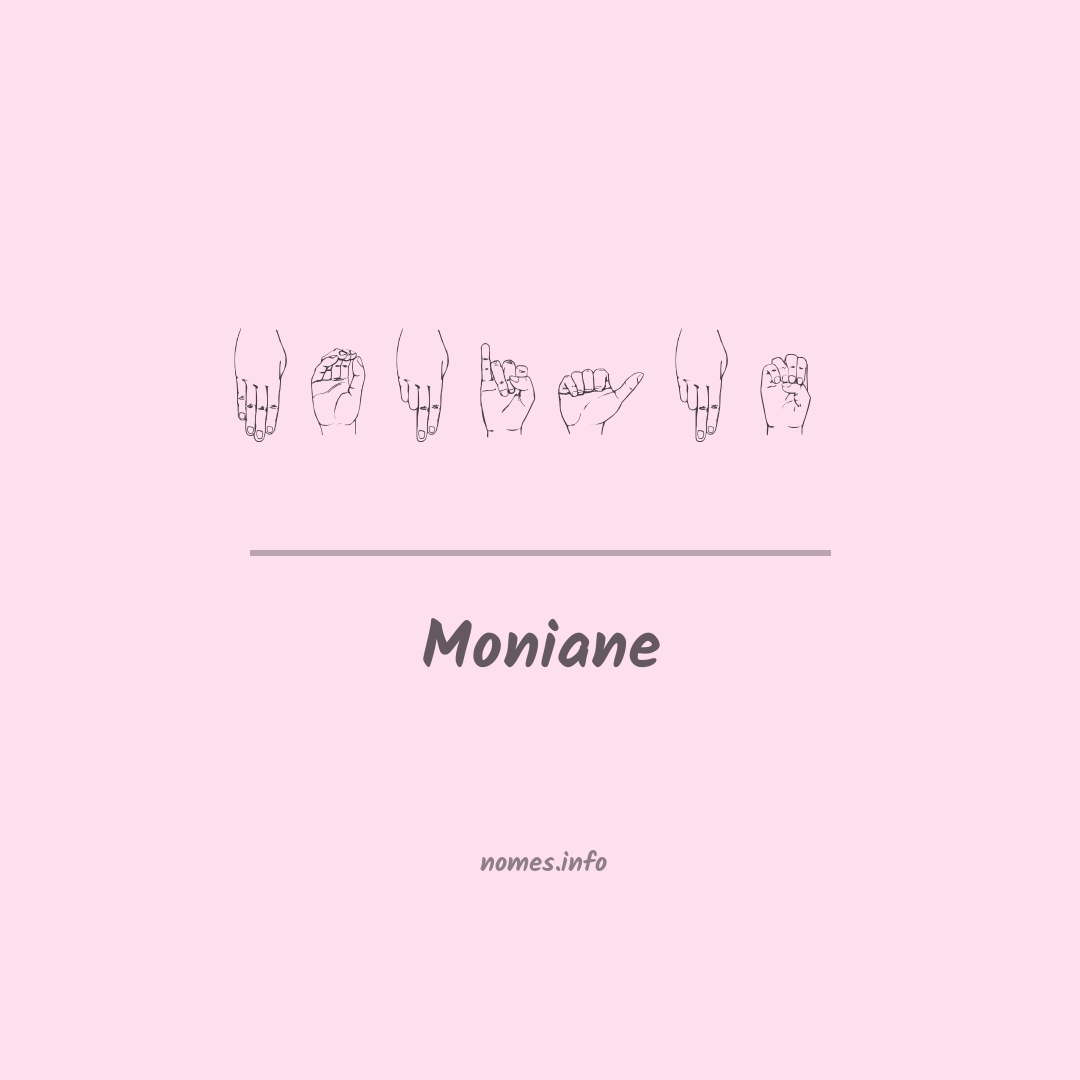 Moniane em Libras