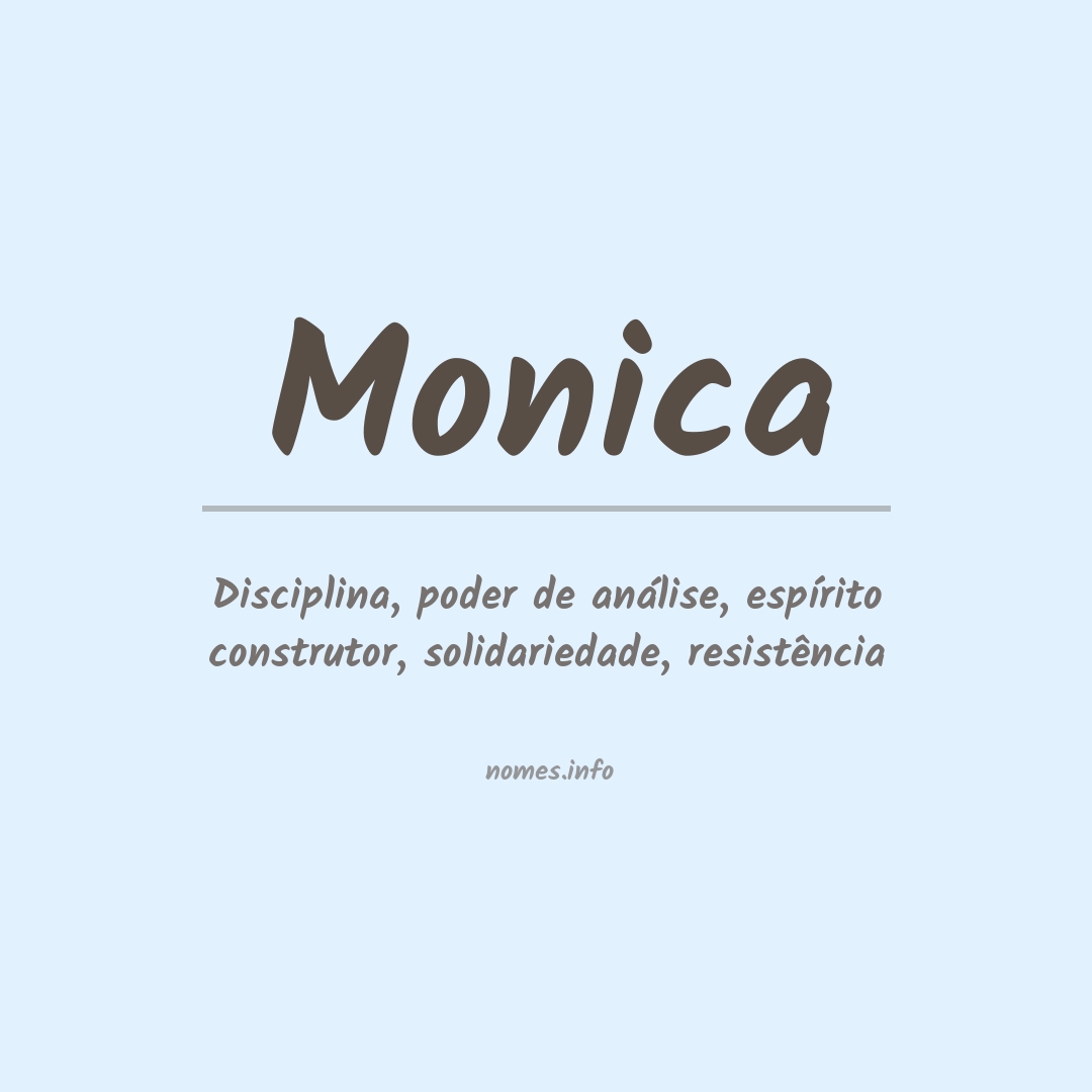 Significado do nome Monica