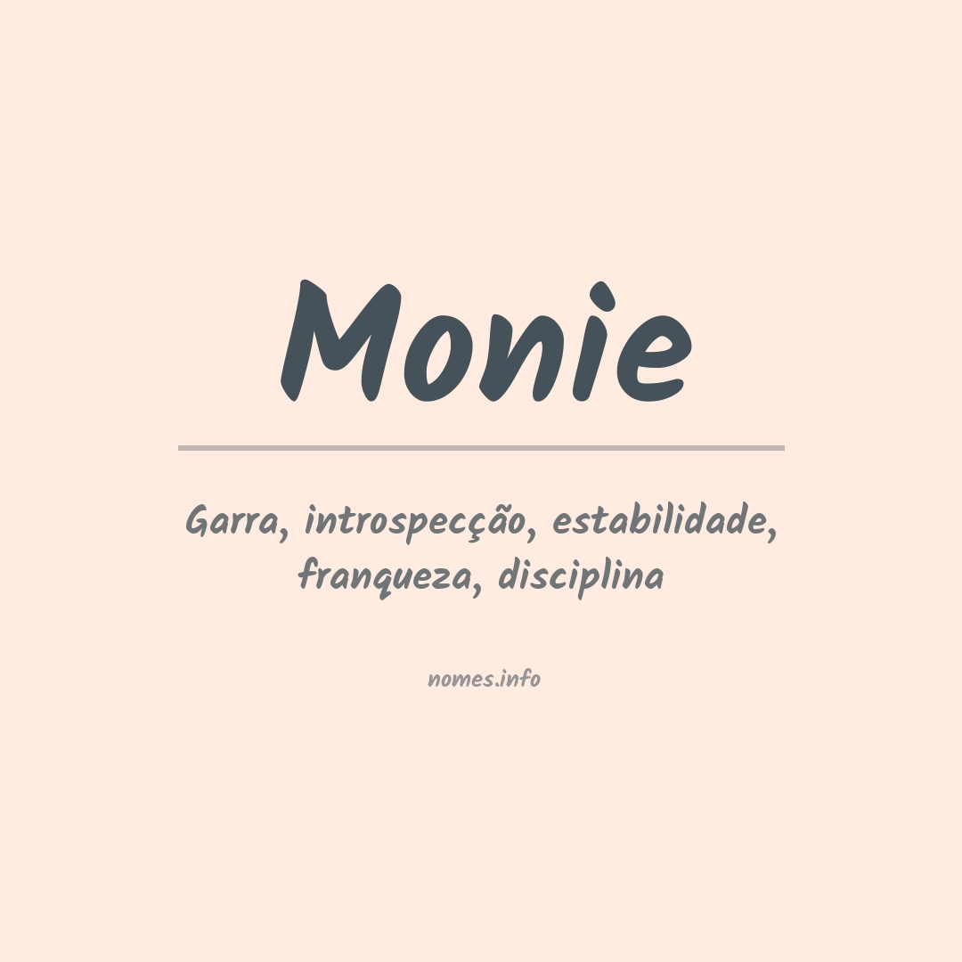 Significado do nome Monie