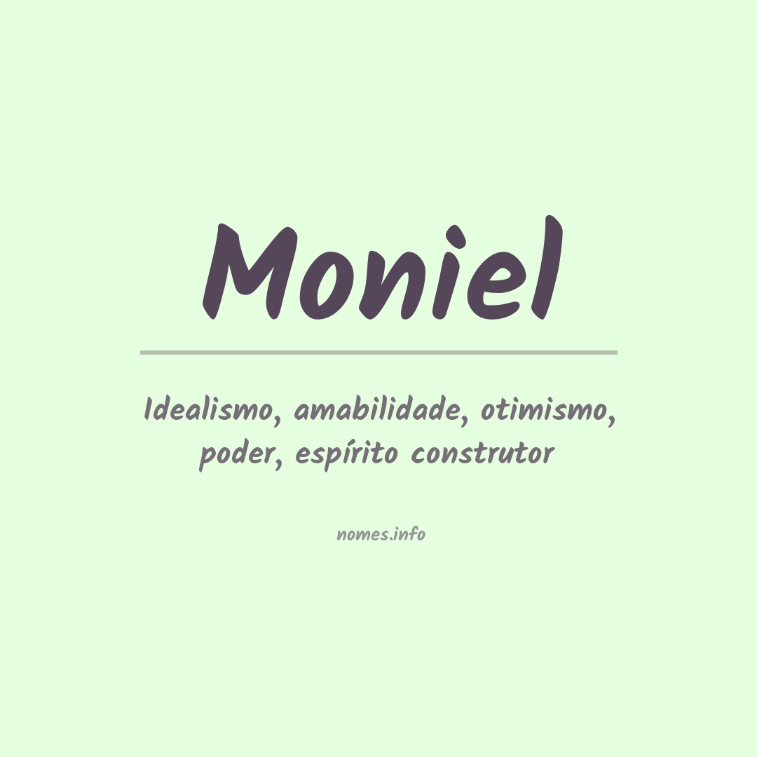 Significado do nome Moniel