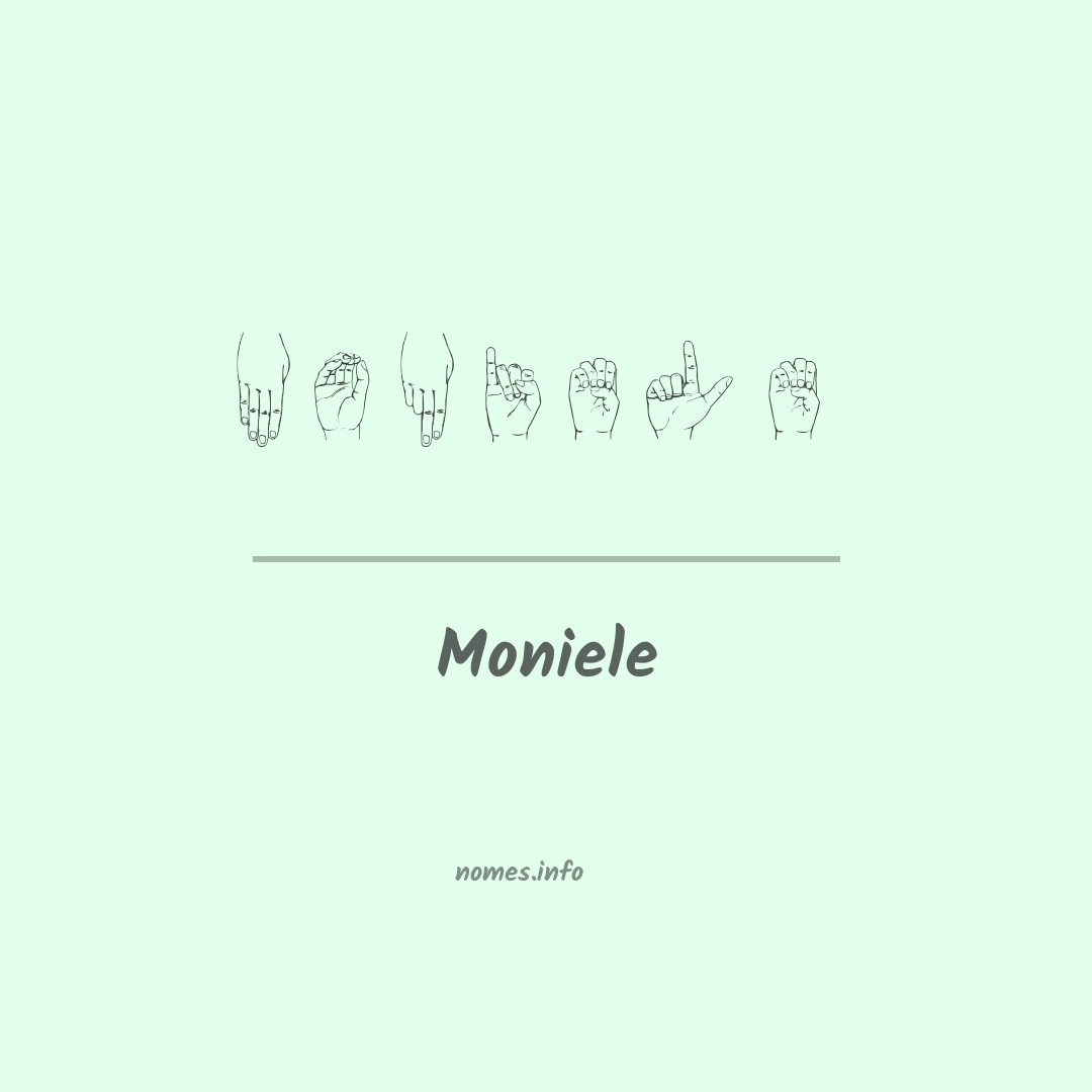 Moniele em Libras