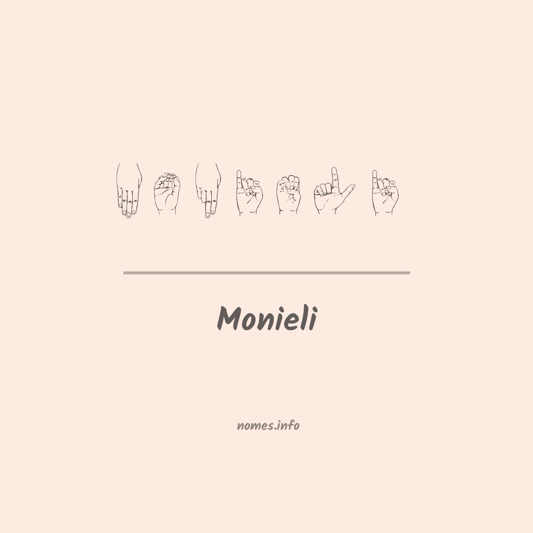 Monieli em Libras