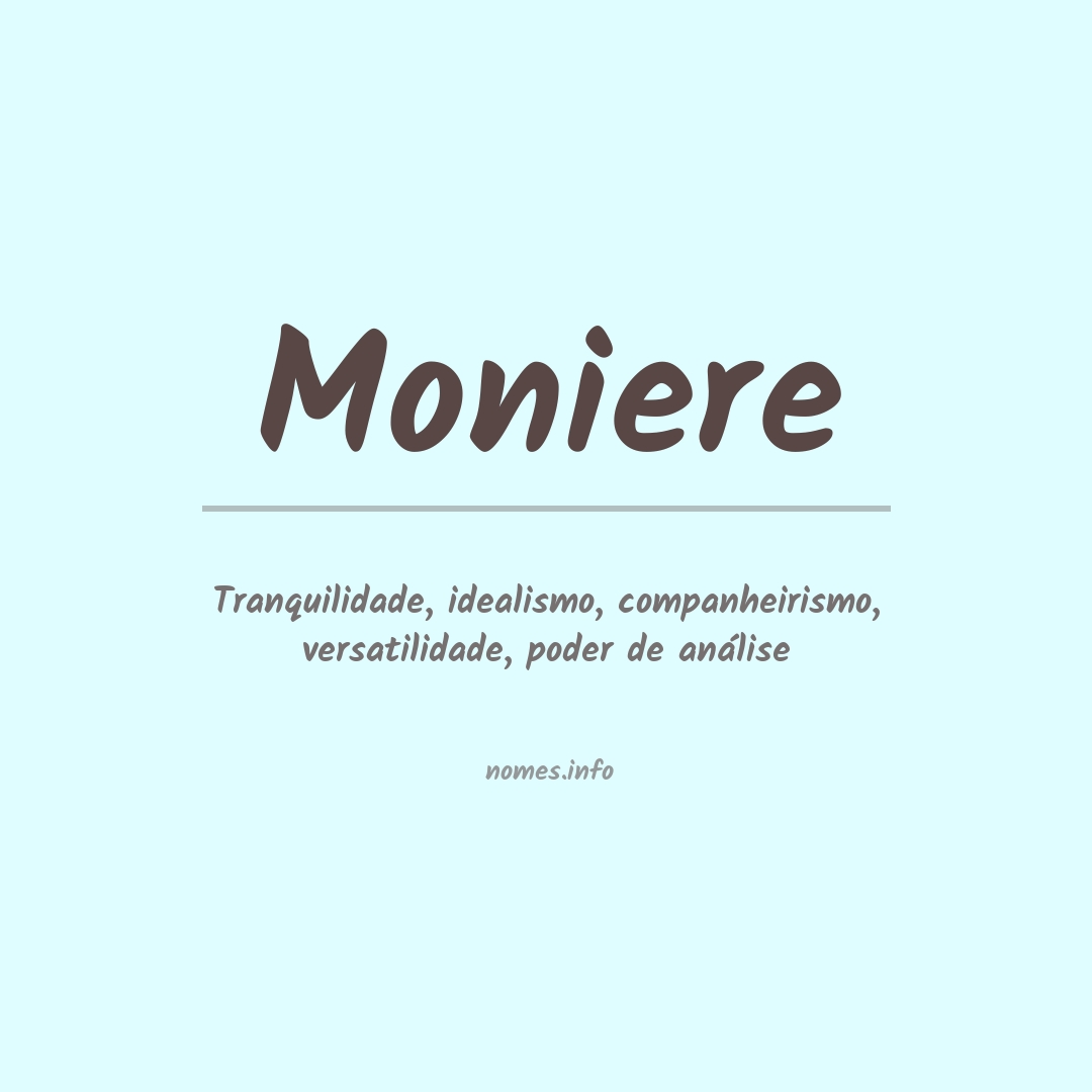 Significado do nome Moniere