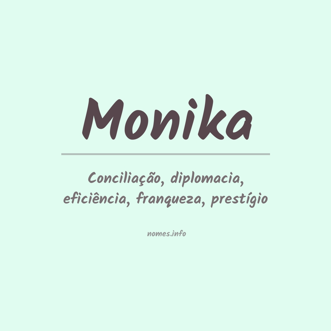 Significado do nome Monika
