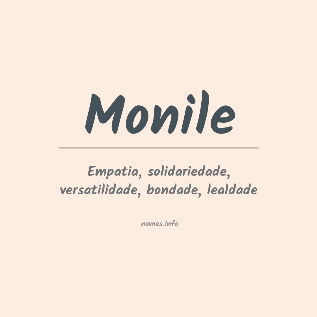 Significado do nome Monile