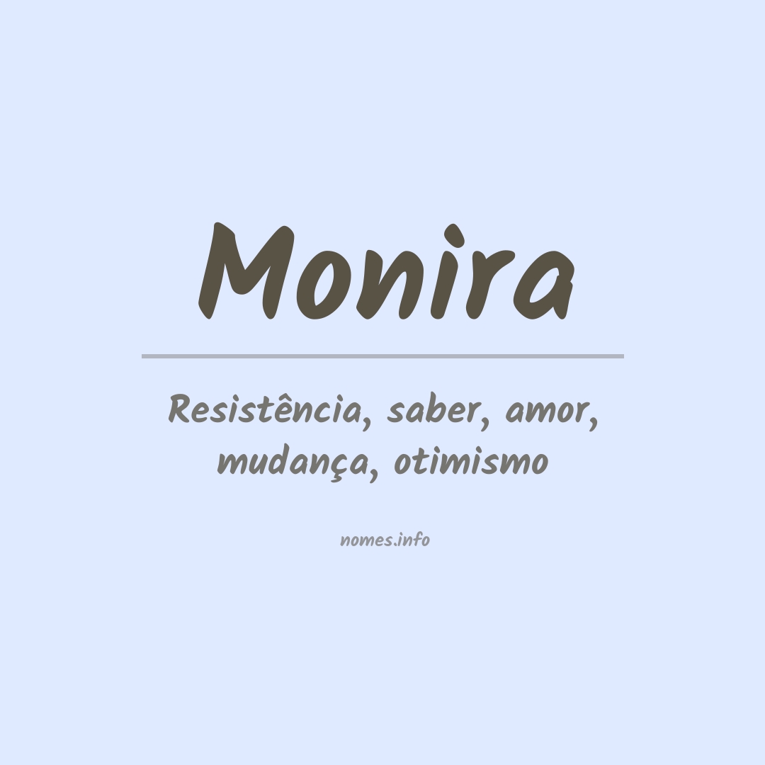 Significado do nome Monira
