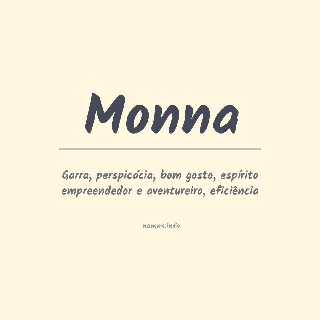 Significado do nome Monna