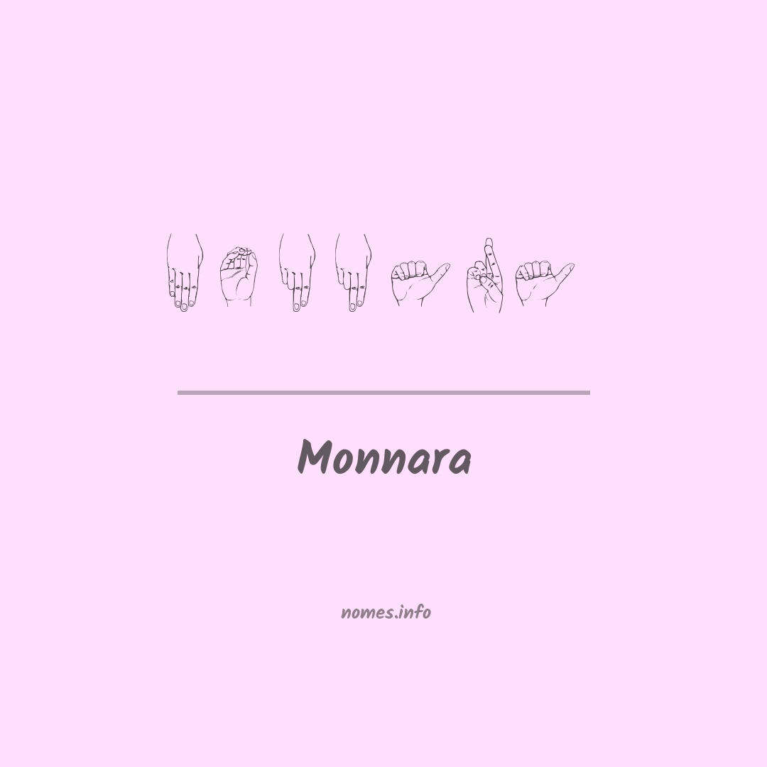 Monnara em Libras