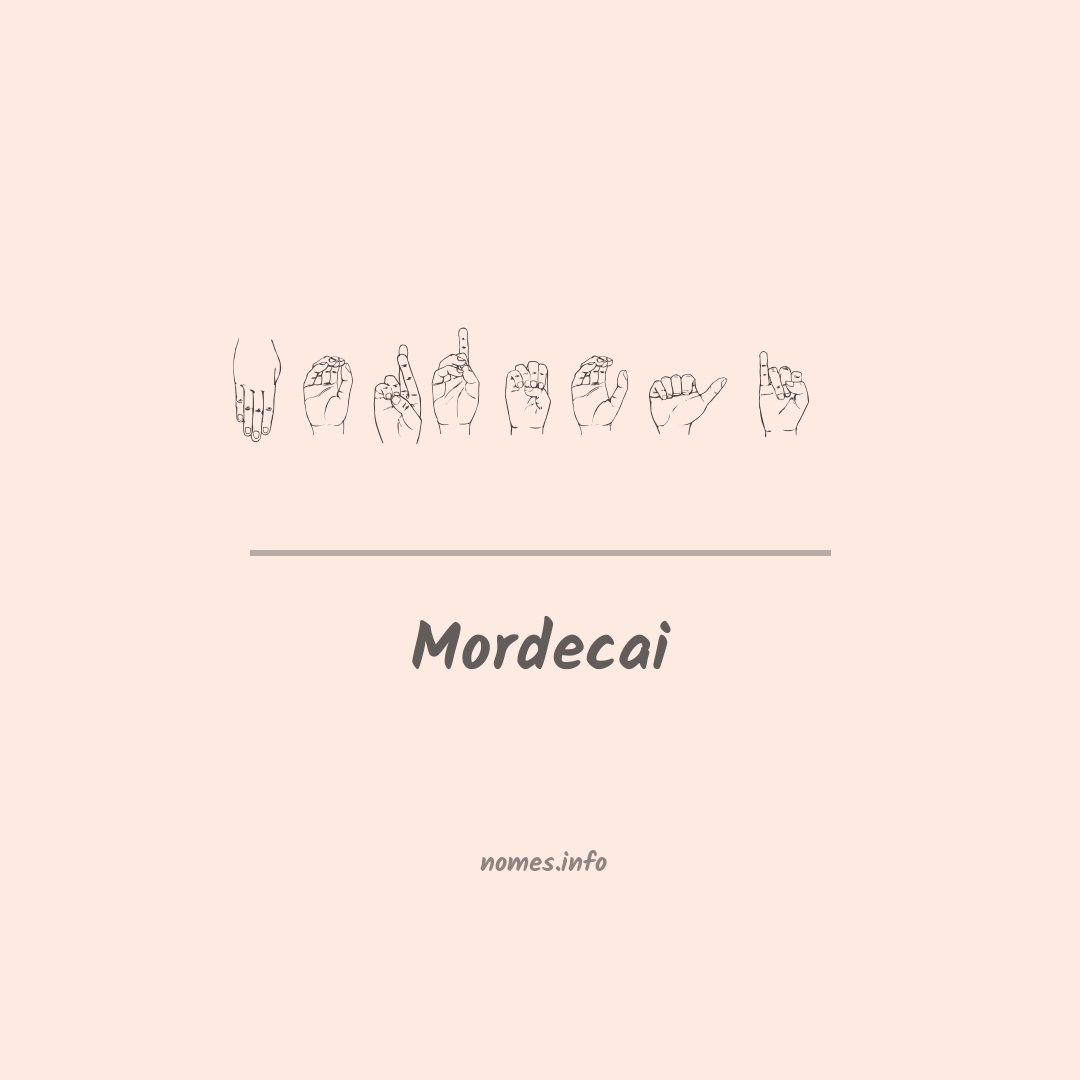 Mordecai em Libras
