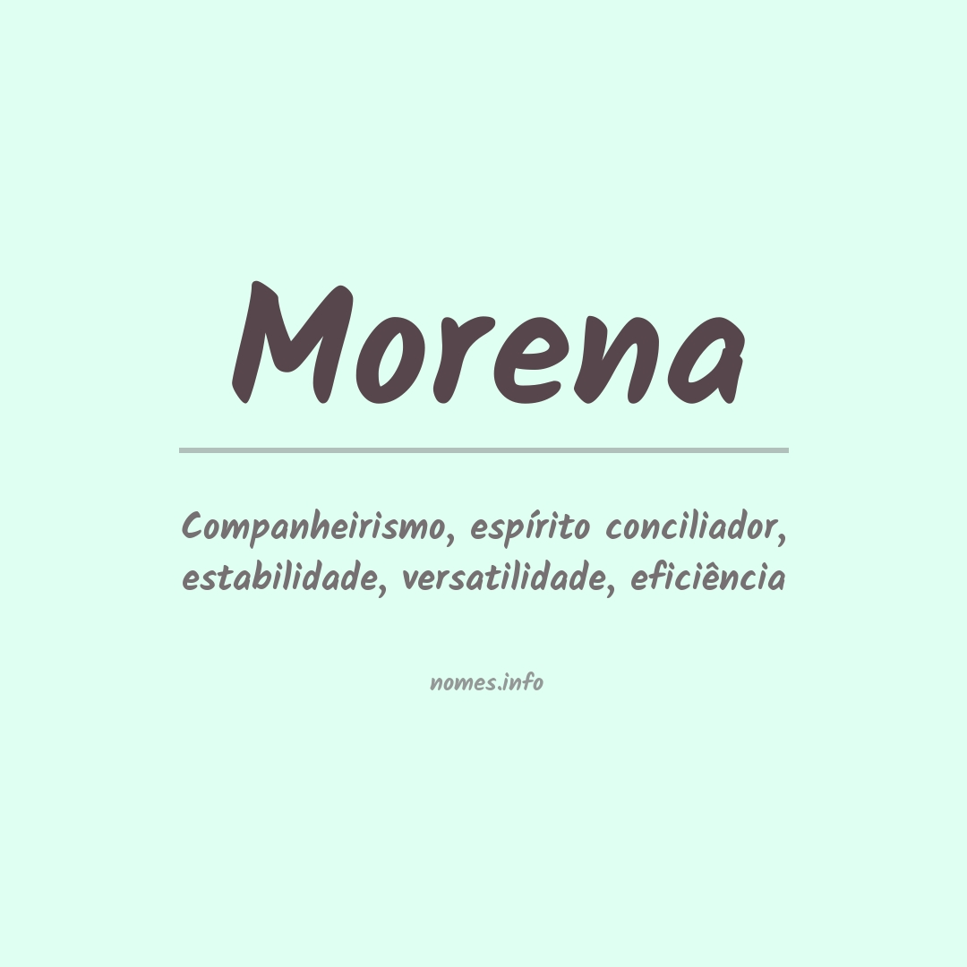 Significado do nome Morena