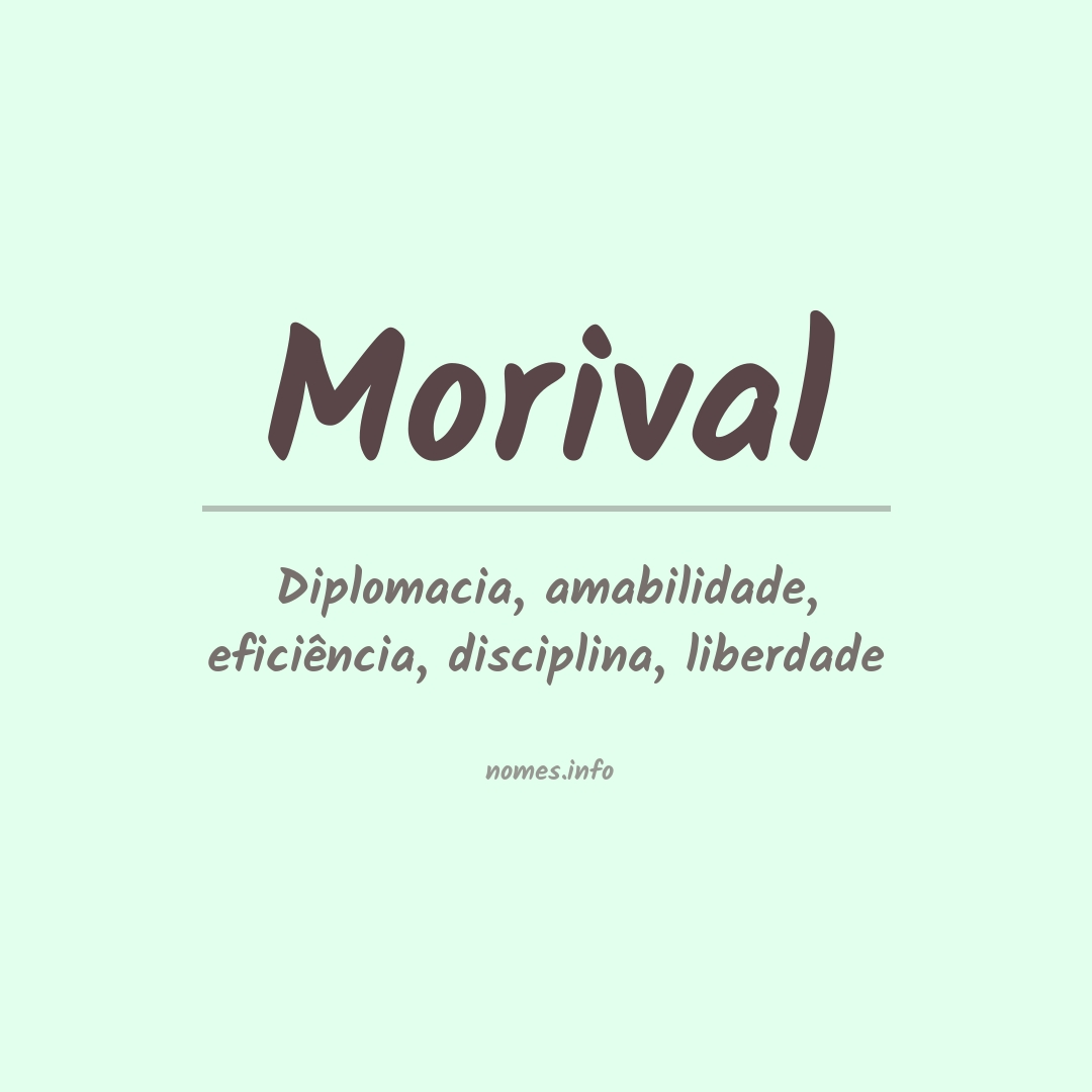 Significado do nome Morival
