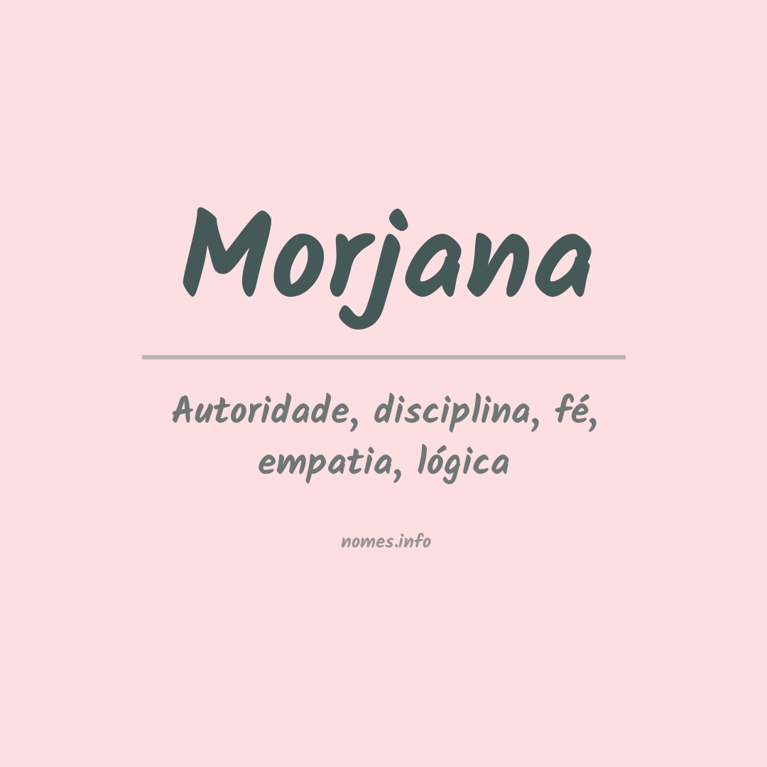 Significado do nome Morjana