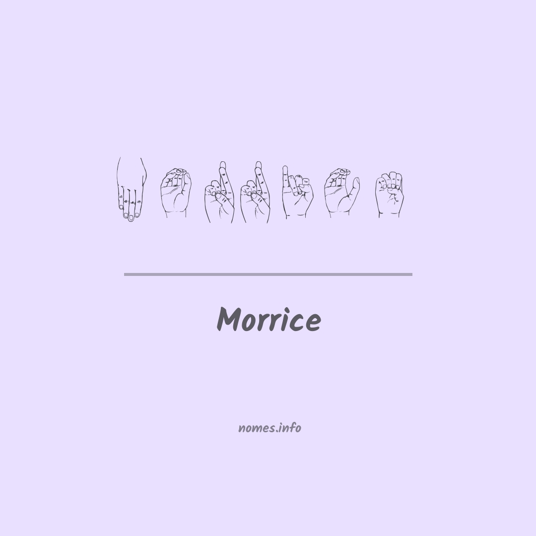Morrice em Libras