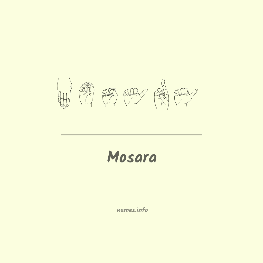 Mosara em Libras