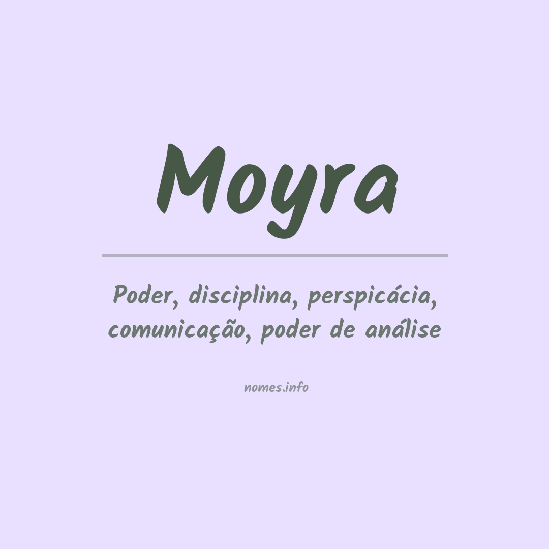Significado do nome Moyra