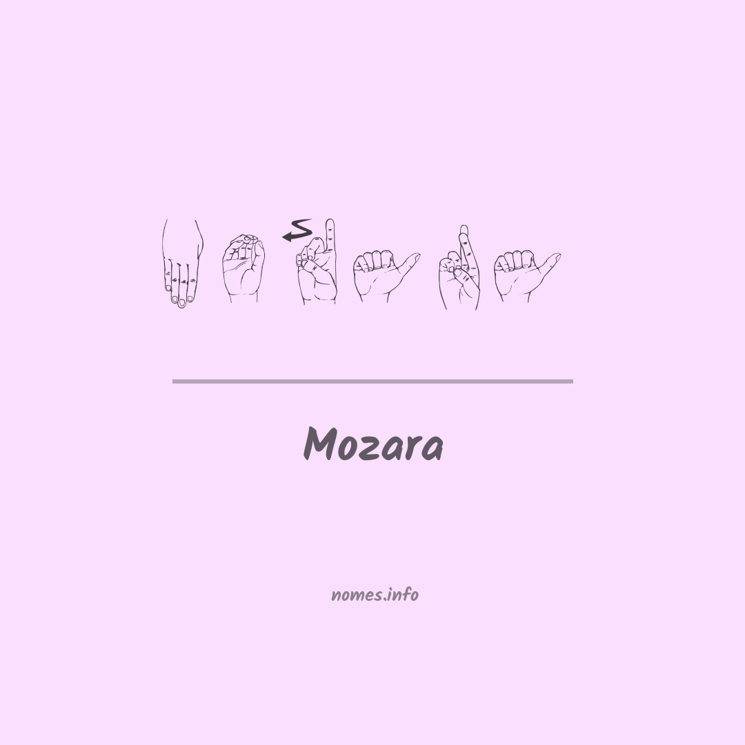 Mozara em Libras