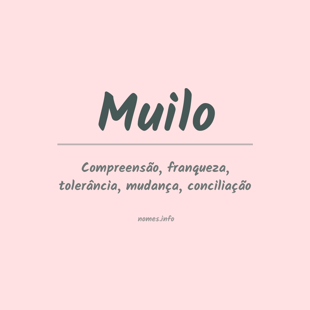 Significado do nome Muilo